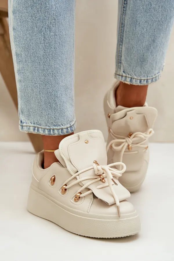 Boto PM1 Women's Sneakers On Platform Beige Dolistana