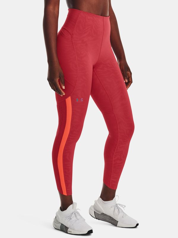Under Armour Pod oklopnim tajicama UA Rush Legging Reljef Perf-RED - Žene