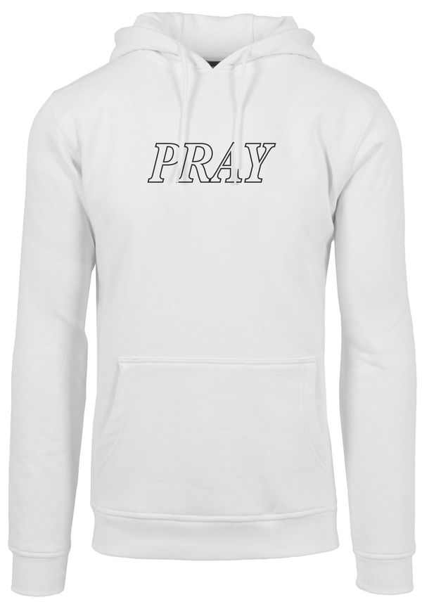 MT Men Pray Hands Hoody White