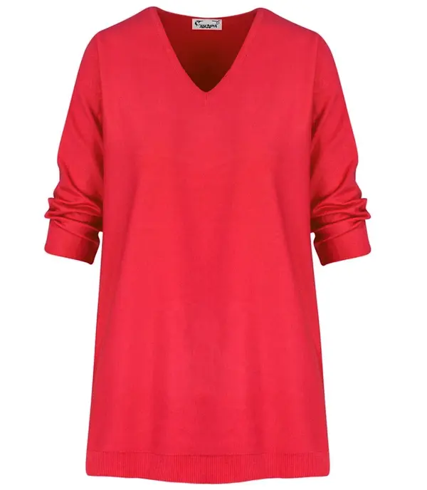 Pri Pri Classic, warm women's V-neck sweater ROSALIA