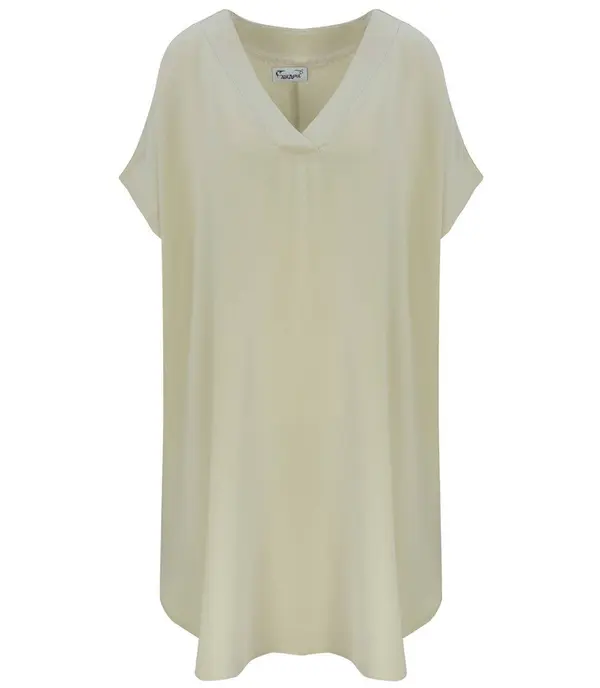 Pri Pri Smooth, loose and comfortable basic mini tunic dress