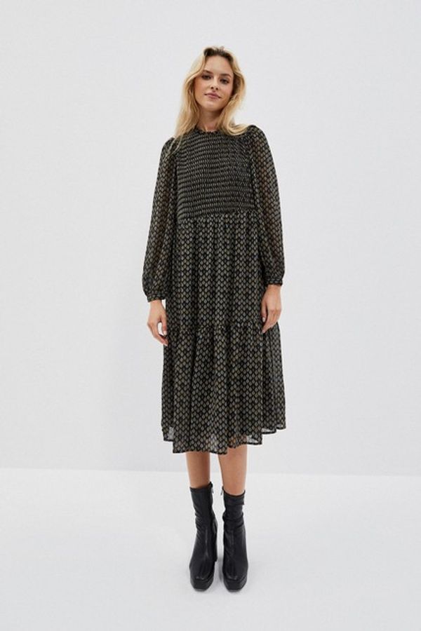 Moodo Printed midi dress