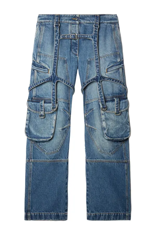 Off-White Prljavobijele ženske traperice