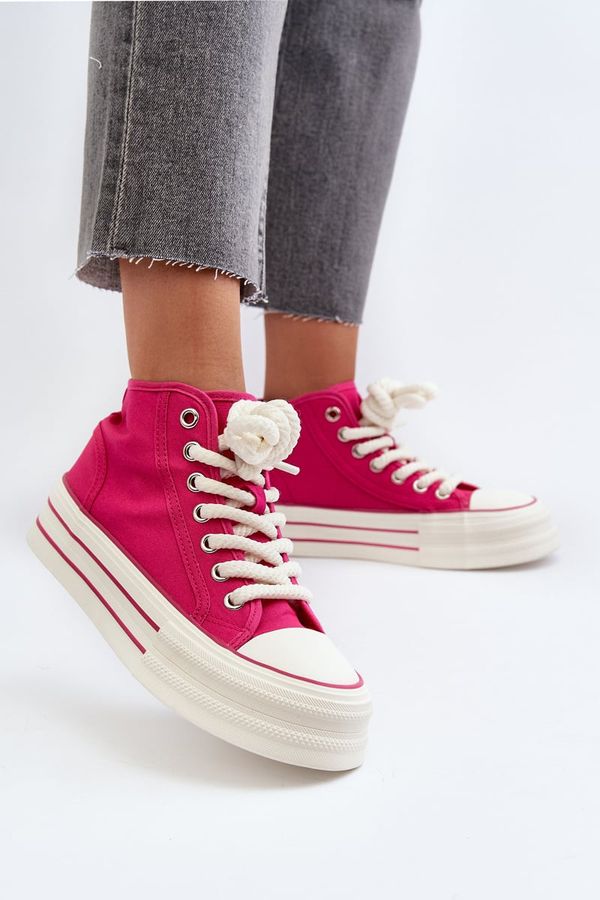 PS1 PS1 Women's Platform Sneakers Fuchsia Aineri