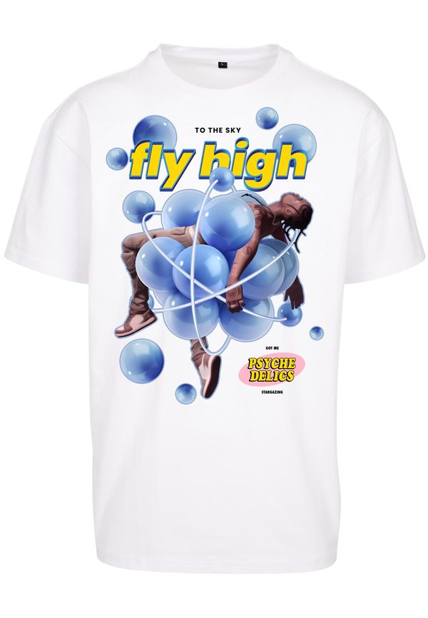 Mister Tee Psychadelic oversize t-shirt white