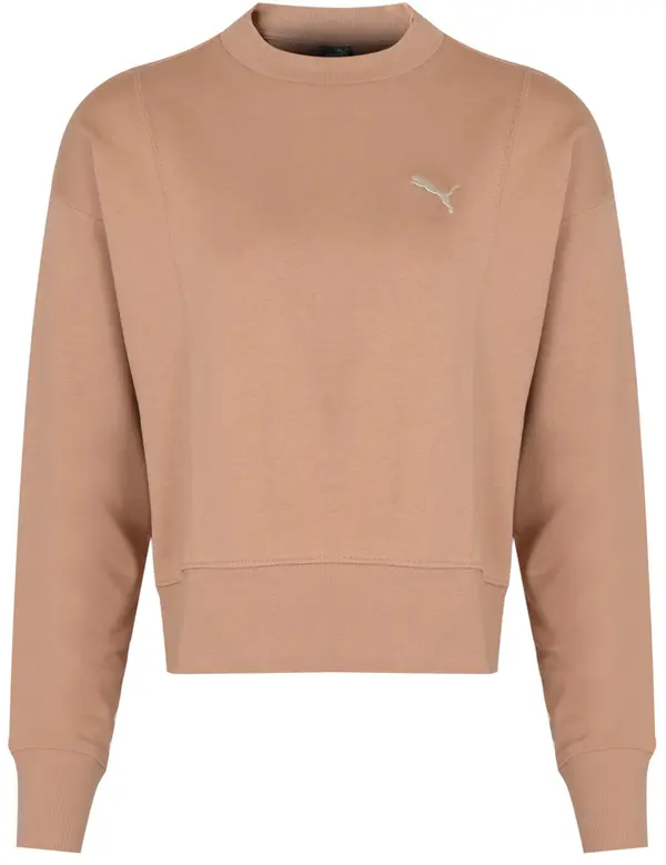 Puma PUMA majica HER Crew boje prašnjavo smeđe