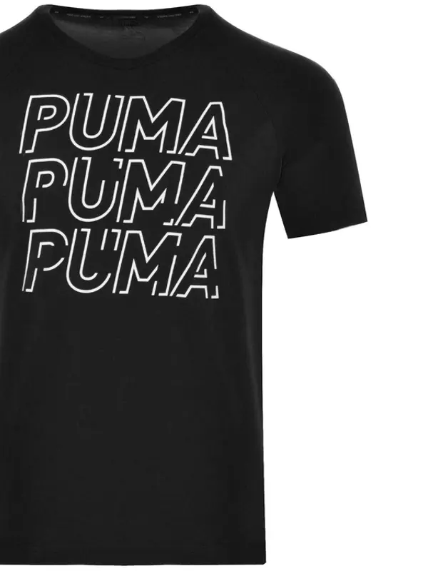 Puma Puma - Majica s modernim sportskim logom - Crna