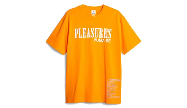 Puma Puma x PLEASURES Typo majica narančasta