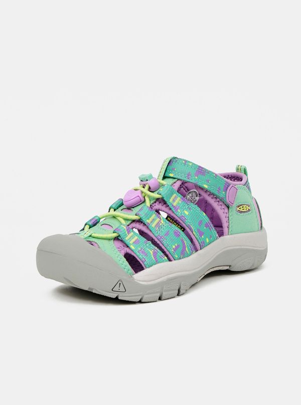 Keen Purple Green Girly Patterned Sandals Keen - Girls
