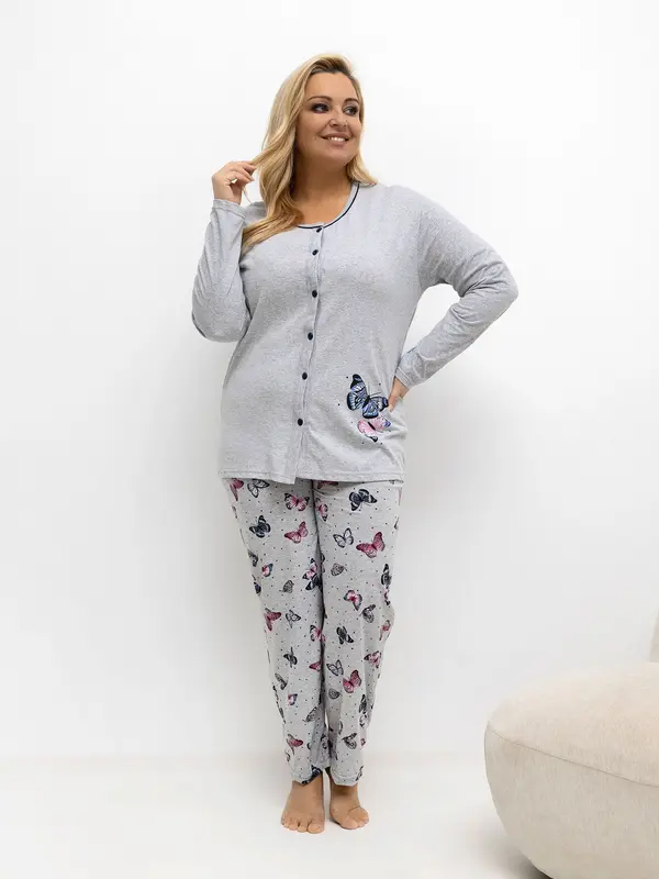Forever Pink Pyjamas-DU-PI-FP-504.17-grey