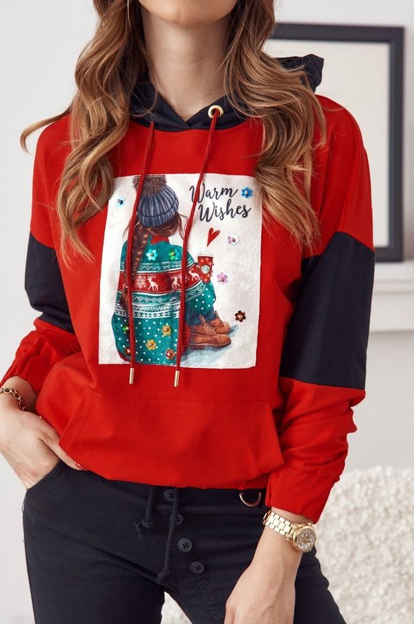 FASARDI Red Christmas Sweatshirt