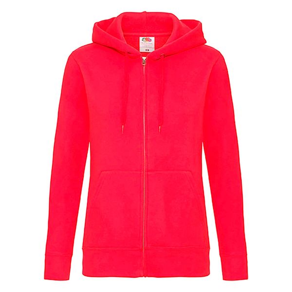 Fruit of the Loom Red hoodie zipped Fruit Of The Loom