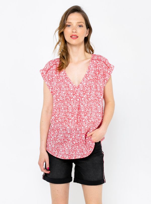 CAMAIEU Red patterned blouse CAMAIEU - Women