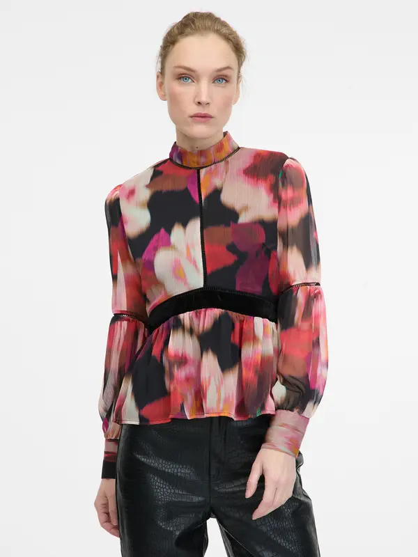 Orsay Red Patterned Women's Blouse ORSAY - Women's
