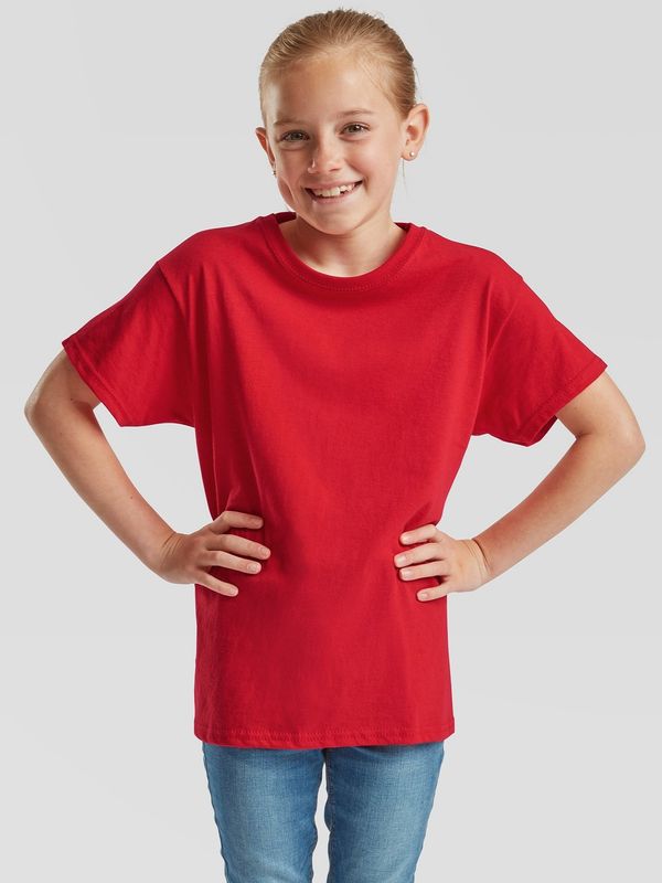 Fruit of the Loom Red T-shirt for Kids Original Fruit of the Loom