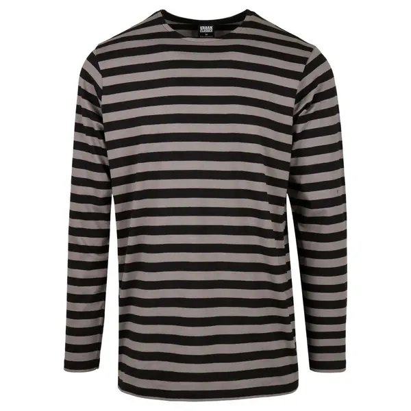Urban Classics Regular lane Stripe LS asphalt/black