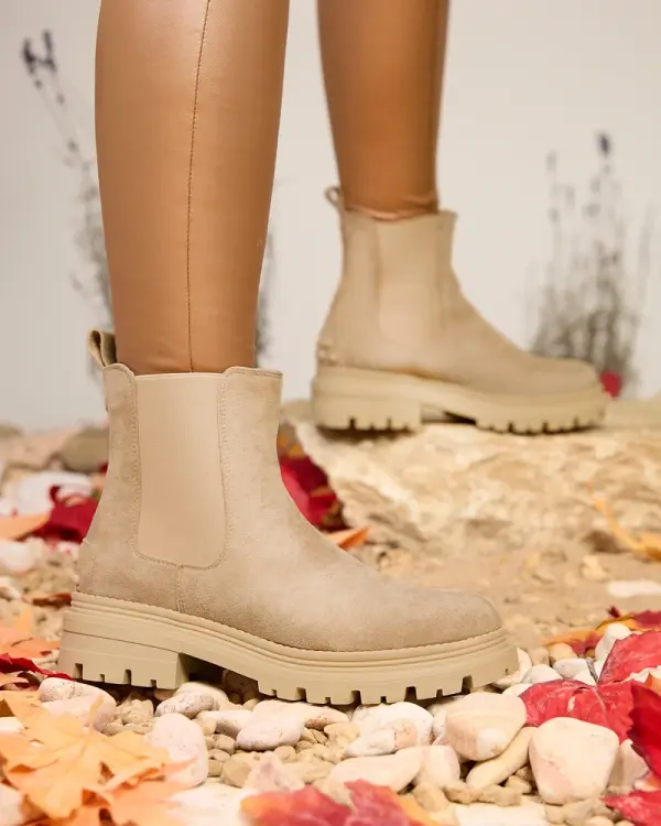 Resti Resti Beige Women's Insulated Comfy Walk Boots