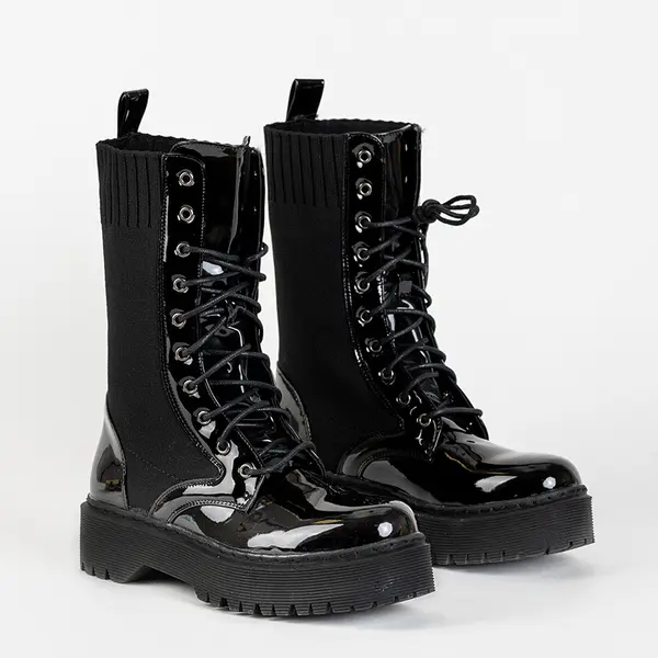 Resti Resti Black baggers with elastic insert Kukizo- Footwear