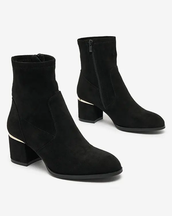 Resti Resti Black women's low stiletto boots Rejerra