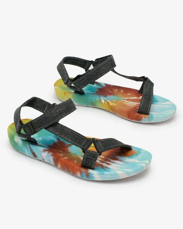 Resti Resti Black women's sandals with colored sole Asottil