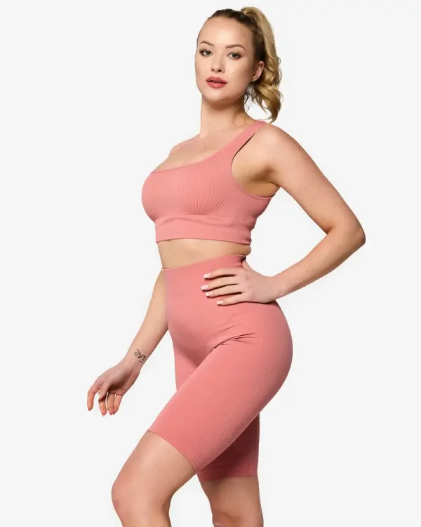 Resti Resti Coral Women's Striped Sports Set - Clothing