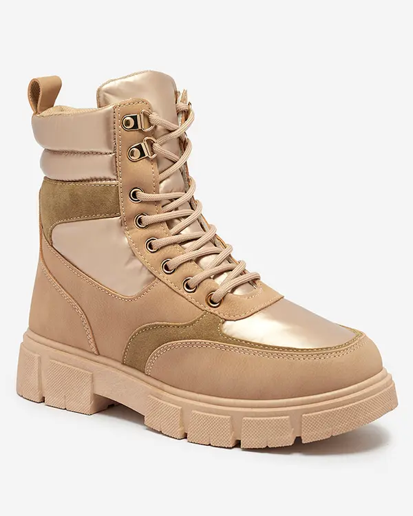 Resti Resti Light brown women's insulated trapper boots Kasemi- Footwear