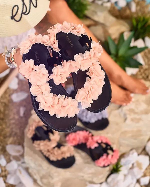 Resti Resti Powder women's sandals with flowers Alferroy