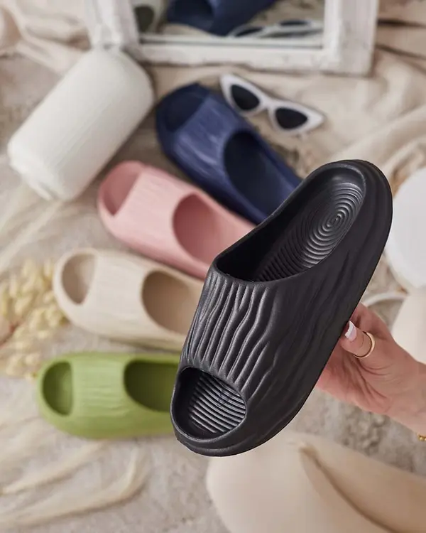Resti Resti Royalfashion Women's Magged rubber flip-flops