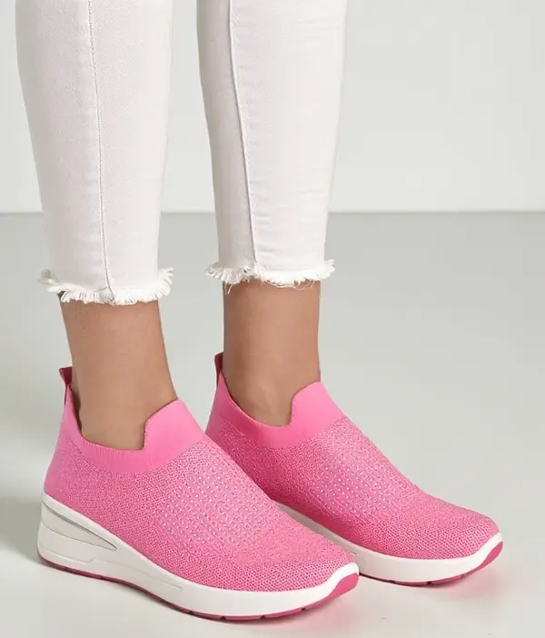 Resti Resti Slip-on women's wedge sneakers with rhinestones Qelavise