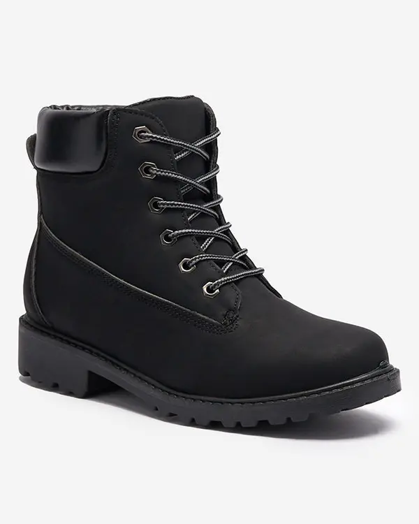 Resti Resti Women's insulated trapper boots in black Fanhet- Footwear