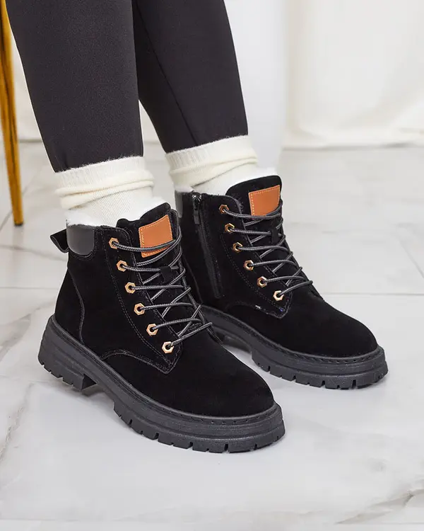 Resti Resti Women's insulated trapper boots in black Radoras