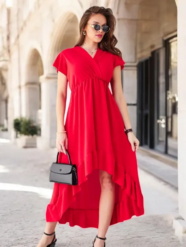 Resti Resti Women's midi dress with an asymmetrical hem