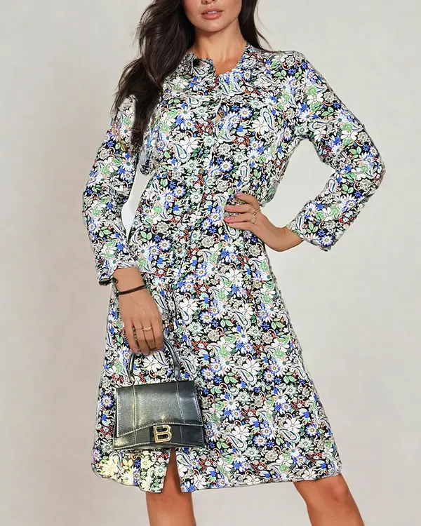 Resti Resti Women's midi patterned dress