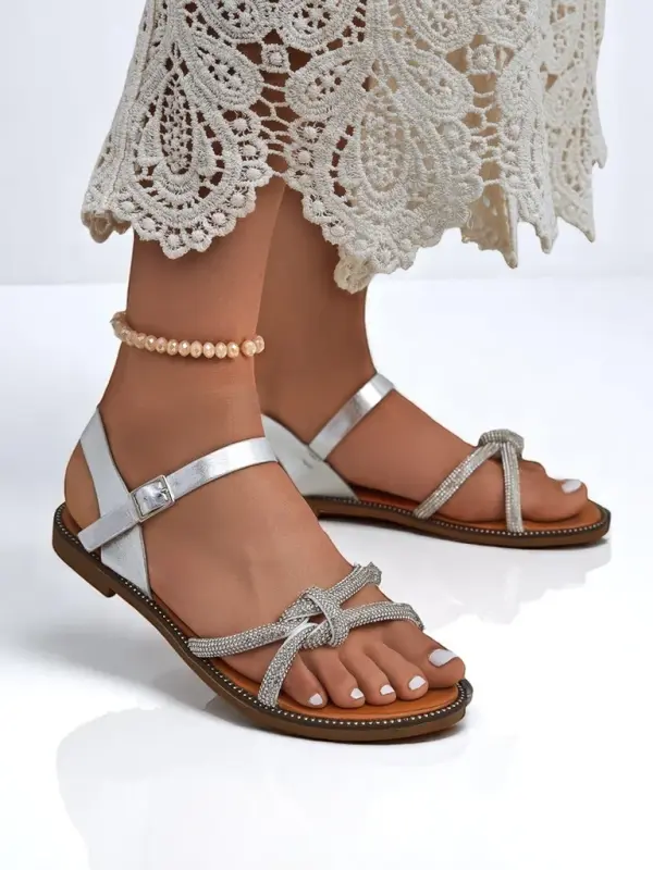 Resti Resti Women's Sandals with Decorative Rhinestones Bella Shine