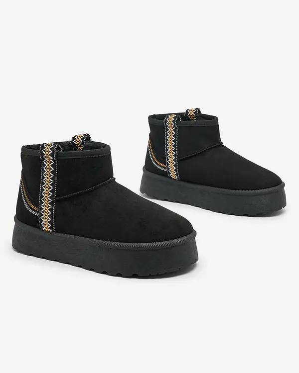 Resti Resti Women's short boots a'la snow boots with ornament Erititta
