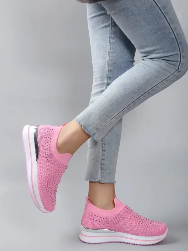 Resti Resti Women's slip-on sports shoes with rhinestones Ceromie