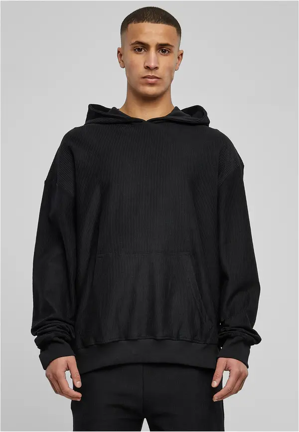 Urban Classics Rib Terry Boxes Hoody Black