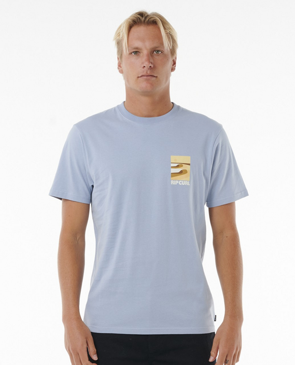 Rip Curl Rip Curl SURF REVIVAL LINED UP TEE Spray Blue T-shirt
