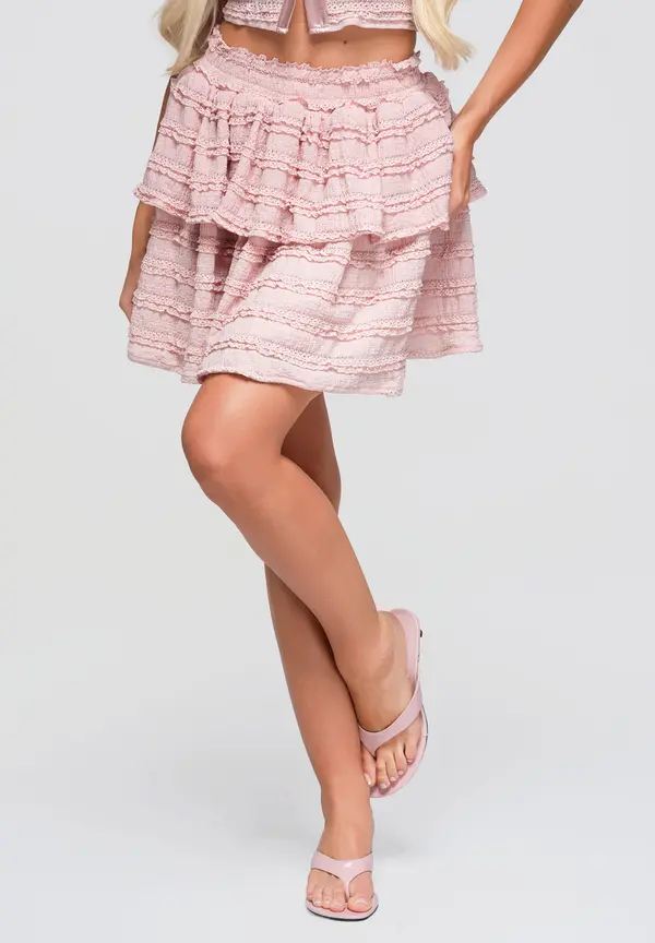 Ombre Romantična ombre mini suknja