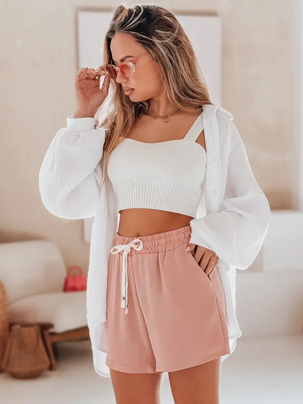 DStreet Roze ženske kratke hlače HOT VIBE