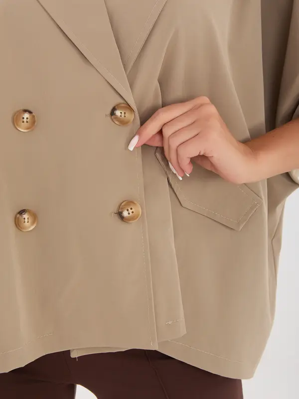 RUE PARIS Rue Paris jakna s dvostrukim redom pletenja