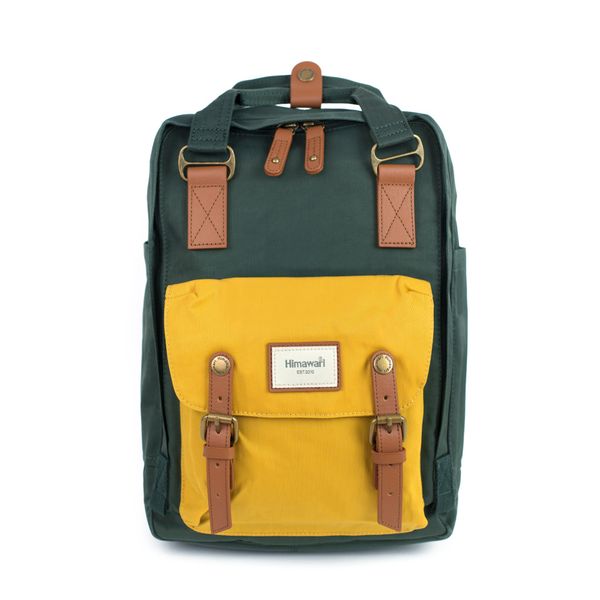 Himawari Ruksak Himawari Himawari_Backpack_Tr21288_Bottle_Green/Mustard