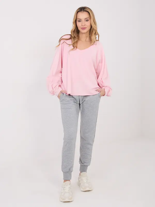 Factory Price Ružičasta bluza s dugim rukavima