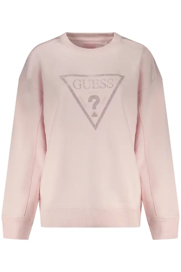 GUESS JEANS Ružičasta Guess majica s kapuljačom