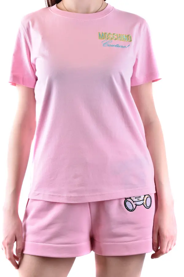Moschino Ružičasta majica i kratke hlače Moschino