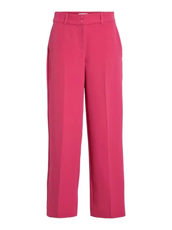 Vila Clothes Ružičaste poslovne hlače Vila
