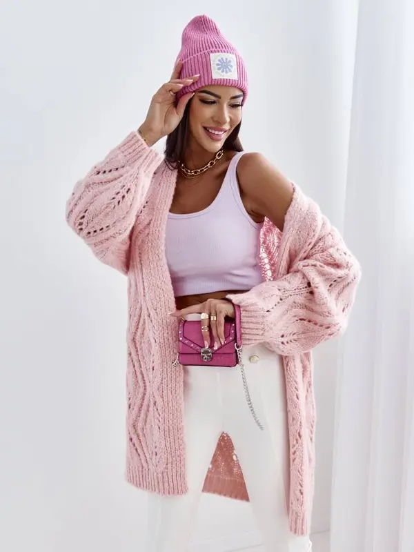Cocomore Ružičasti kardigan Cocomore cmgB394.pink