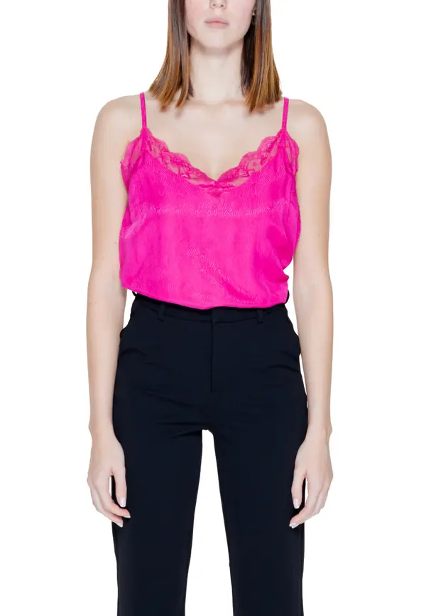 Vila Clothes Ružičasti top na naramenice Vila Clothes