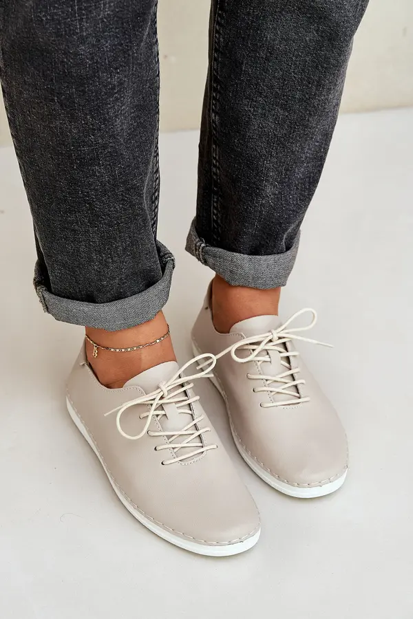 S. BARSKI S. BARSKI Laced Shoes Made Of Natural Leather D&A