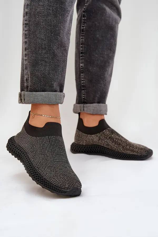 S. BARSKI S. BARSKI Ladies Slip-On Sports Shoes With Decoration D&A